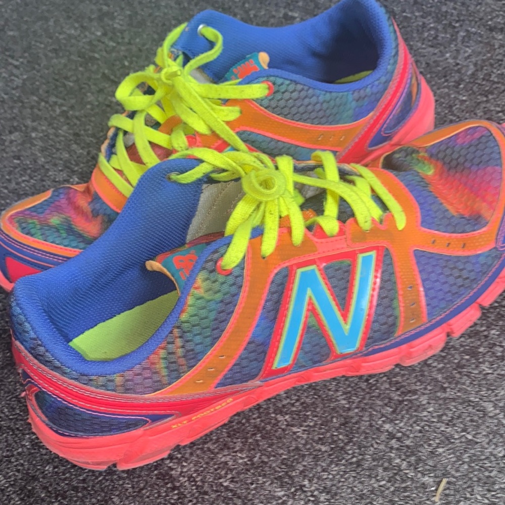 New Balance Running 750v1 Neon Multi-colorful Bright Tie-dye Sneaker 11